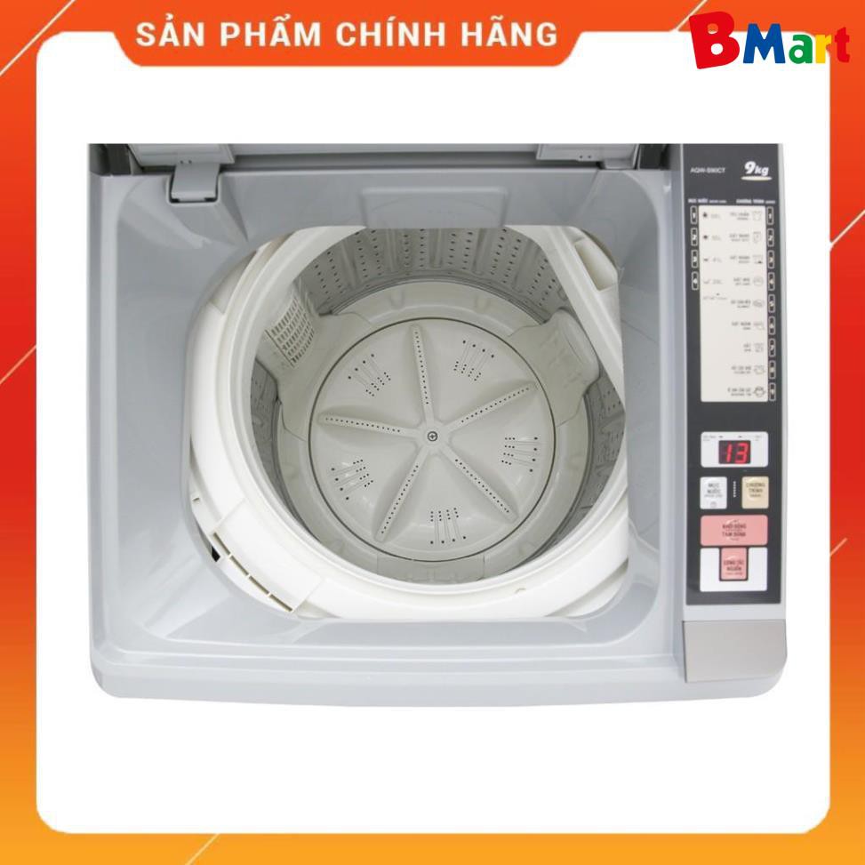 [ FREE SHIP KHU VỰC HÀ NỘI ] Máy giặt Aqua cửa trên 9kg AQW-S90CT  - BM