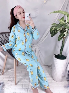 Pizama kate thái tay dài quần dài