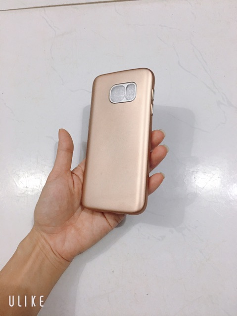 Ốp dẻo sam sung S6 edge mầu vàng da