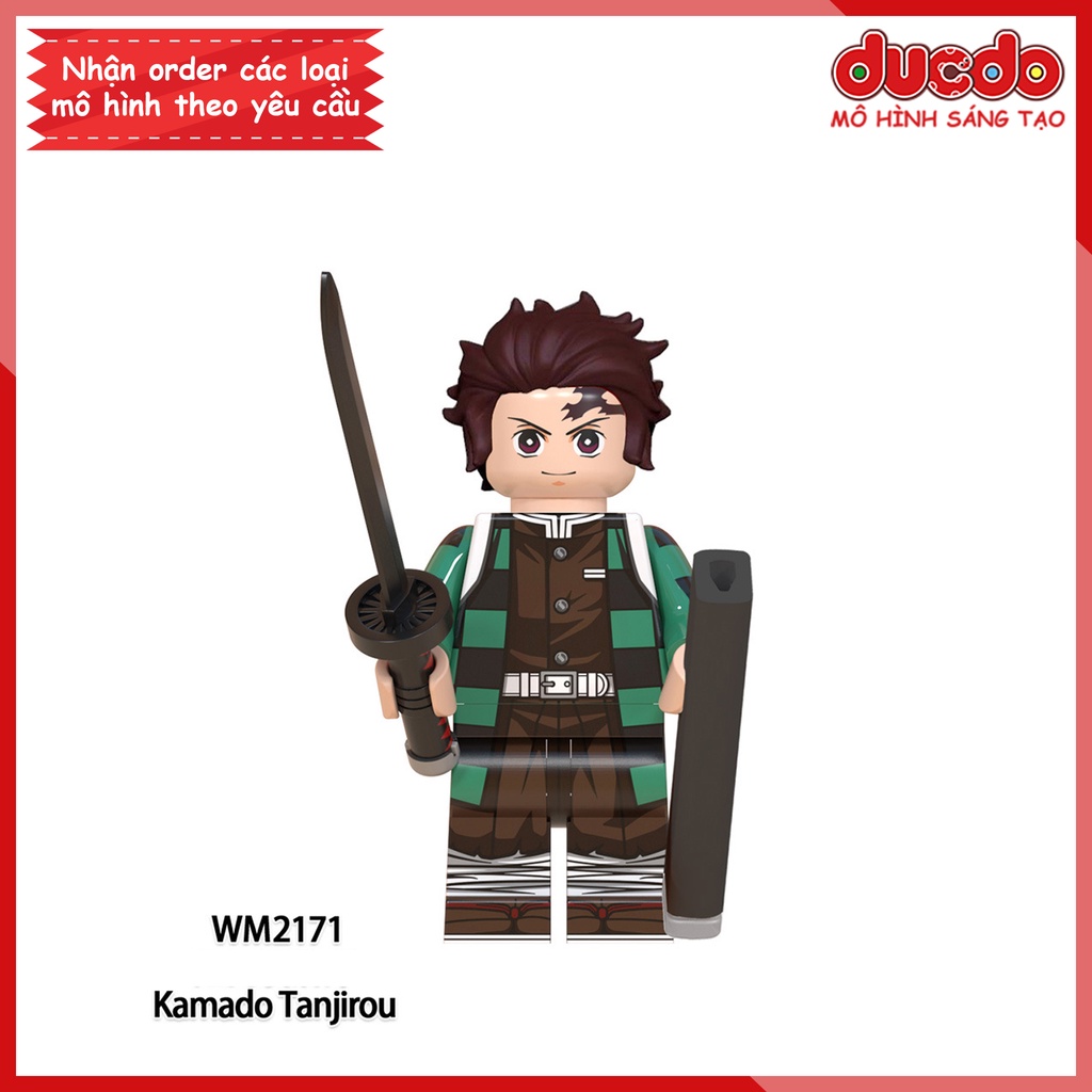 Minifigures nhân vật trong Thanh guơm diệt quỷ Kimetsu No Yaiba - Đồ chơi Lắp ghép Xếp hình Mini Mô hình WM WM6116