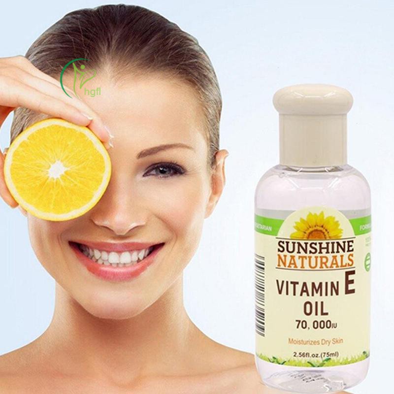 hgFl Natural Vitamin E Morning & Evening Essential Oil 75ML Skin Care Product for Anti Aging Improve Dullness