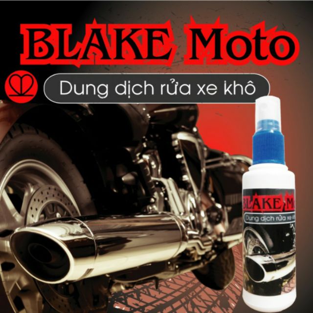 Dung dịch rửa xe khô BLAKE Moto (100mL) - Sạch phấn, vết bẩn, dầu nhớt, đánh bóng vỏ xe...