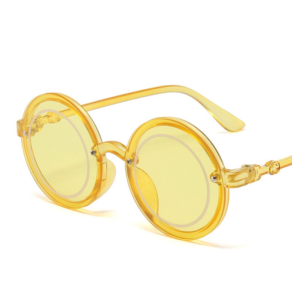 Kính mát tròn chống nắng phân cực mặt tròn cổ điển dễ thương cho bé