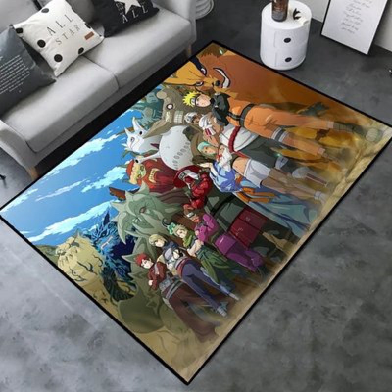 video [120x160cm]Thảm trải sàn Naruto 3 lớp chống trượt , trang trí phòng