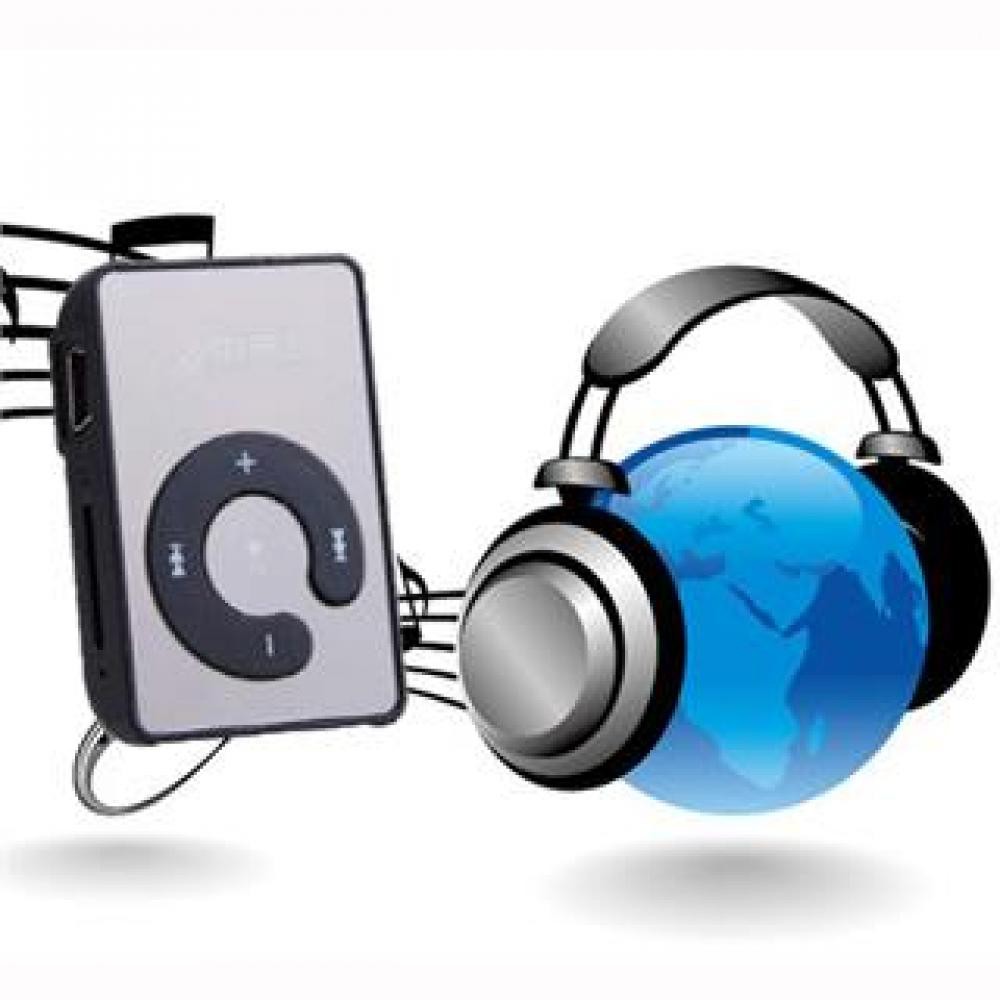 Máy nghe nhạc MP3 cài áo hỗ trợ thẻ nhớ chất lượng cao