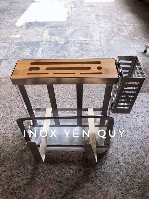 INOX304 Giá để dao thớt đũa đặt trên mặt bàn