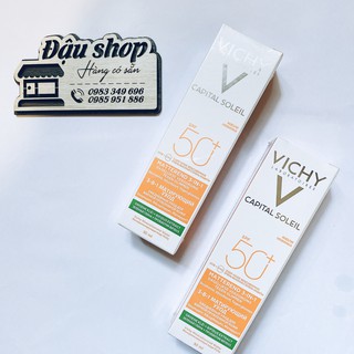 [Nhập khẩu] Kem chống nắng chống ô nhiễm và bụi mịn VICHY CAPITAL SOLEIL MATTIFYING 3-IN-1 SPF50+ UVA & UVB 50ml