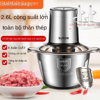 [VIP]♛Máy xay thịt gia đình băm nhỏ rau củ tỏi trộn bột dùng để đánh các món ăn bằng thép không gỉ đa chức năng