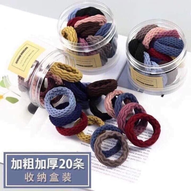 Buộc tóc xoắn 20 chi tiết xinh xắn