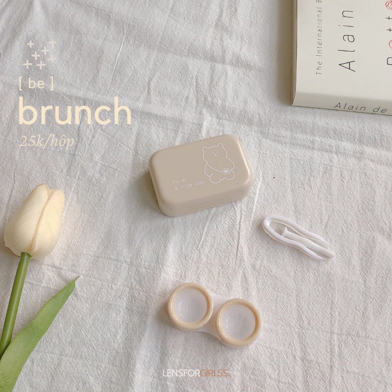 Hộp đựng lens BRUNCH các loại (Pastel-Daisy-Gấu cute)