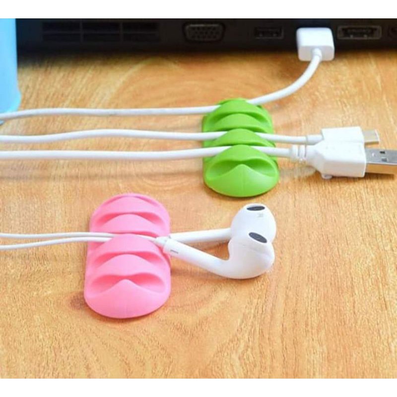 kẹp cố định dây cáp chống rối 5 khe silicon | BigBuy360 - bigbuy360.vn