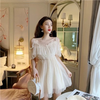 Váy 2 dây bánh bèo xinh