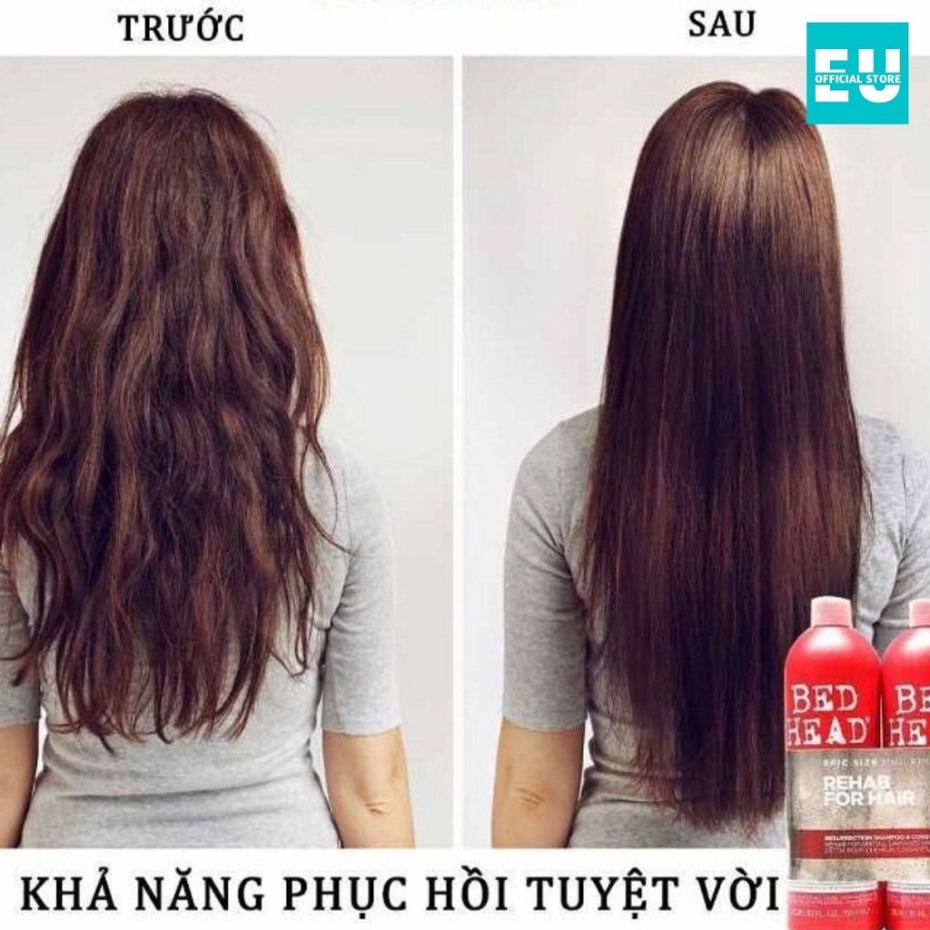 [Loại 750ml] Dầu Gội Xả TIGI BEDHEAD Đỏ Phục Hồi Tóc Khô Sơ Hư Tổn