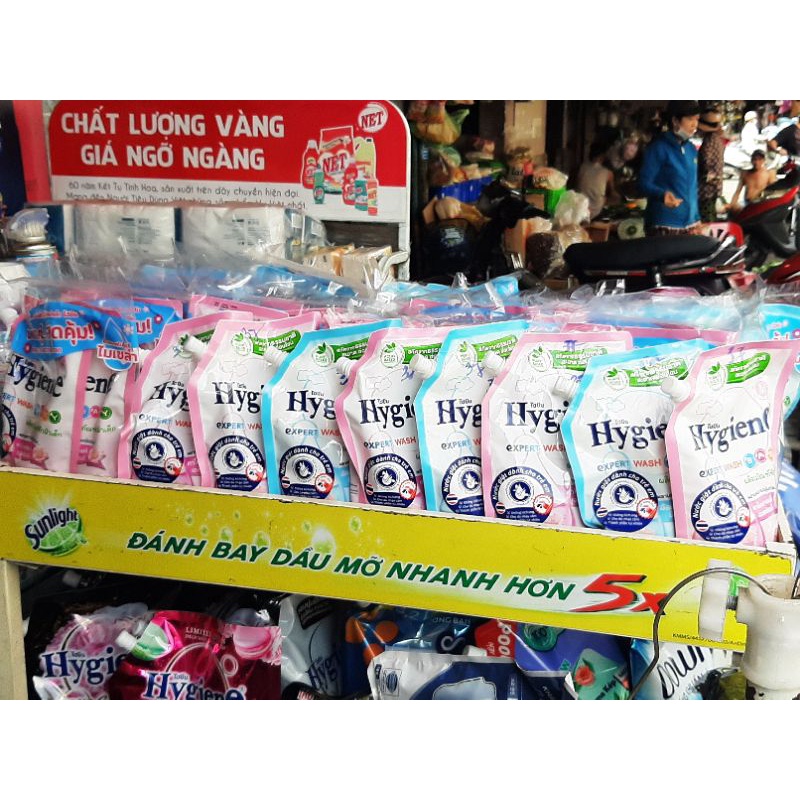 Nước Giặt Quần Áo Hygiene Baby, Nước Giặt Thái Lan Dịu Nhẹ Cho Bé Làm Sạch Làm Mềm Vải 600ml