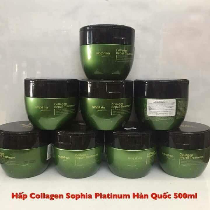 Kem Ủ Hấp Phục Hồi Tóc Collagen Sophia 450ml Siêu Mềm Mượt Chắc Khỏe Hàng Chính Hãng - HT094