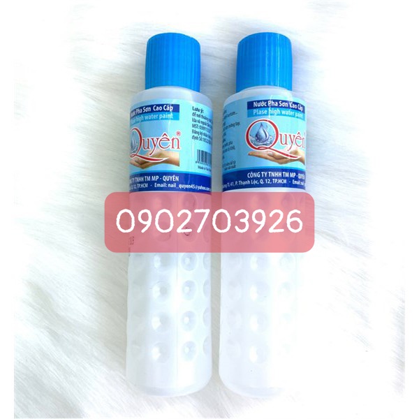 Nước pha sơn móng tay Quyên dụng cụ chuyên dụng làm móng tay nghệ thuật nail - 125ml-dùng đẻ pha nước sơn khi bị đặc