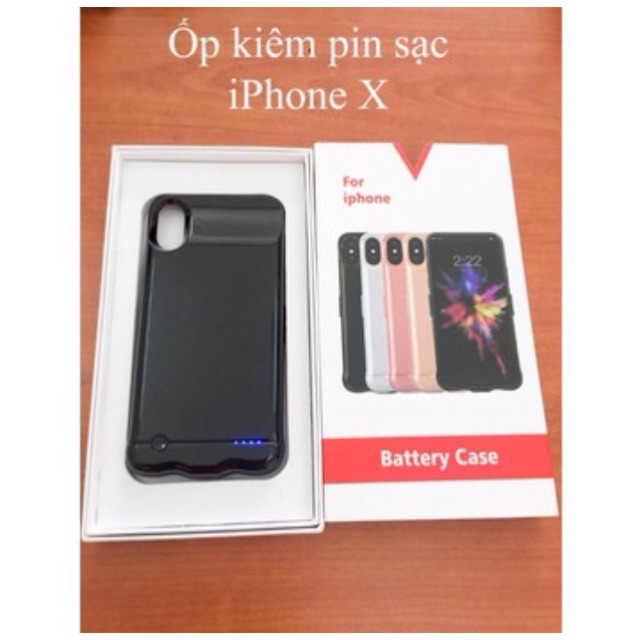 Ốp kiêm pin sạc dự phòng iphone X