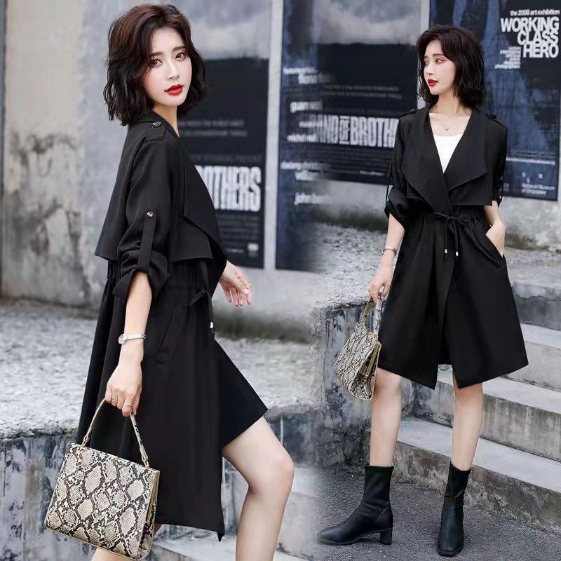 Áo khoác gió tay dài Size lớn S-3xl Plus Size cho nữ 2021 | BigBuy360 - bigbuy360.vn