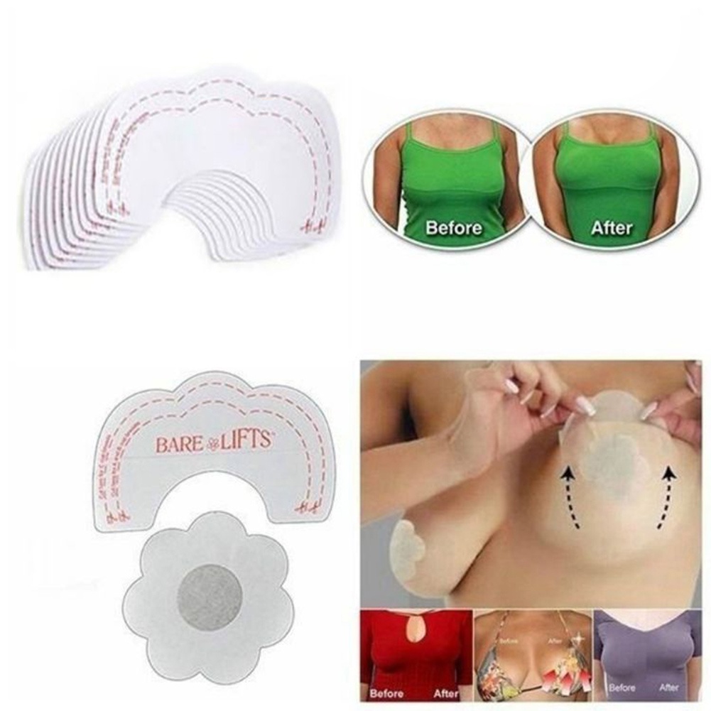 (Hàng Mới Về) Set 10 Miếng Silicone Dán Nâng Ngực Chống Chảy Xệ | BigBuy360 - bigbuy360.vn