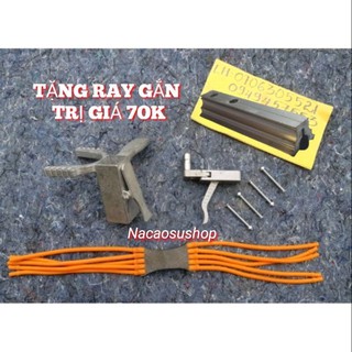 Ná cao su cò kẹp bi , cánh phượng chốt , dây 5 sợi hàng chuẩn ( Tặng ray nhôm )