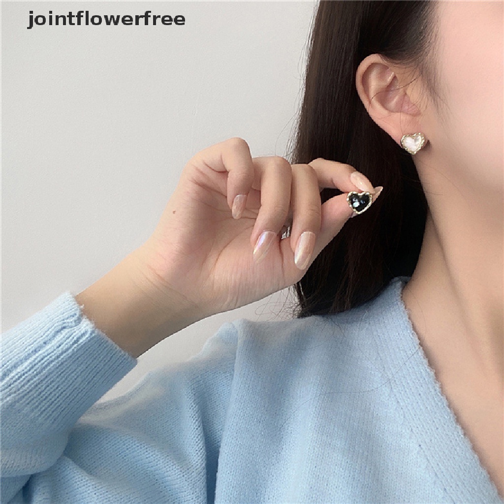 1 Đôi Khuyên Tai Hình Trái Tim Trang Sức Cho Nữ