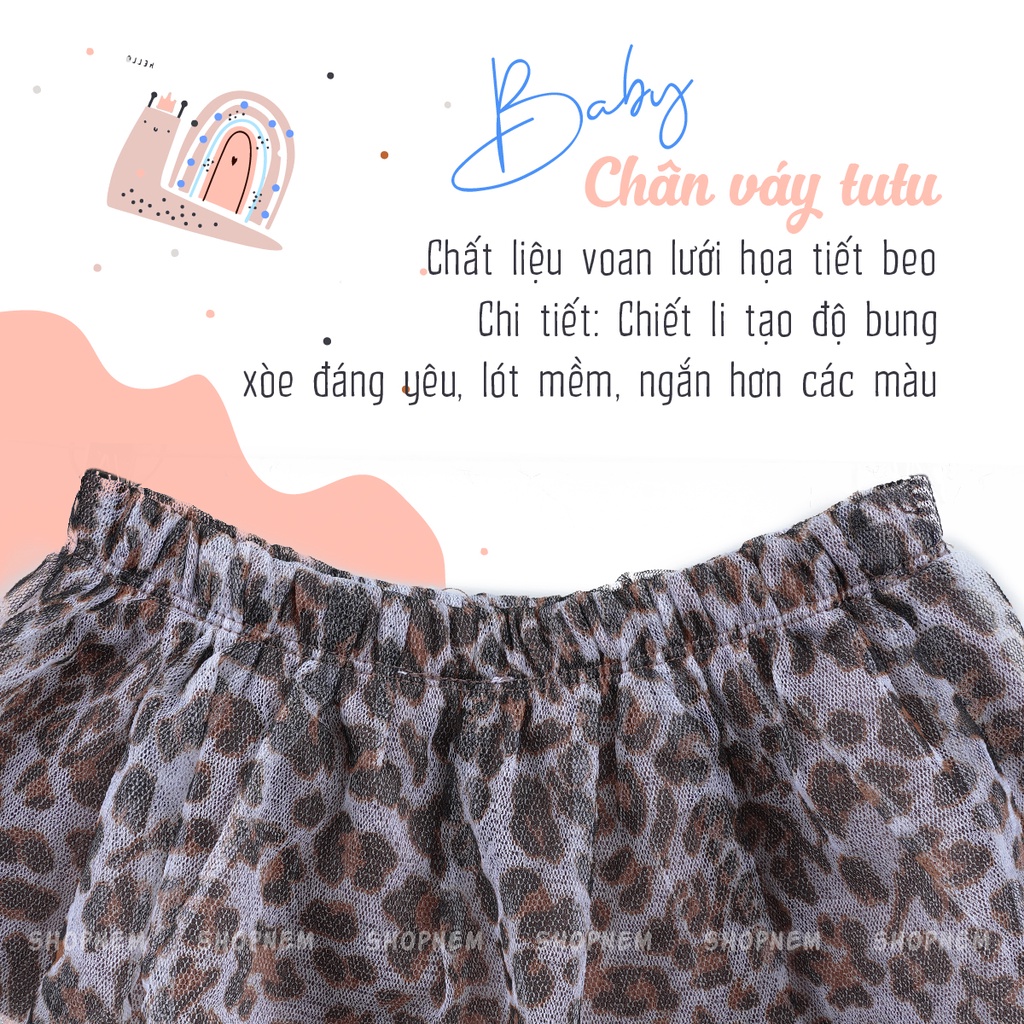 [HÀNG TỐT] Chân váy tutu 3 màu lót cứng - Quần áo cho bé ShopNEM