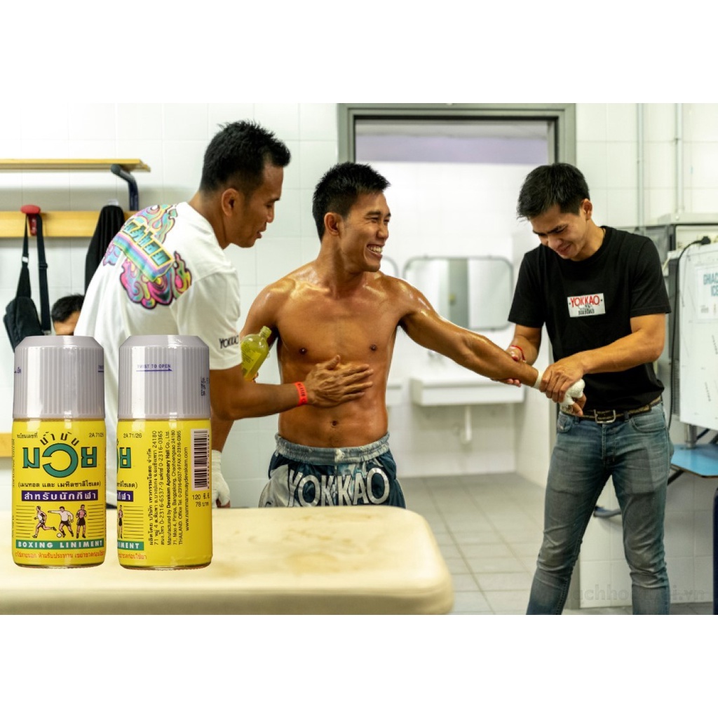 1 chai Dầu xoa bóp Namman Muay Boxing Liniment Thái Lan