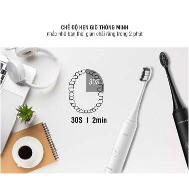 Bàn Chải Điện Locknlock Sạc Không Dây Kèm Đèn LED Chống Nước ENR346 T2Cmall