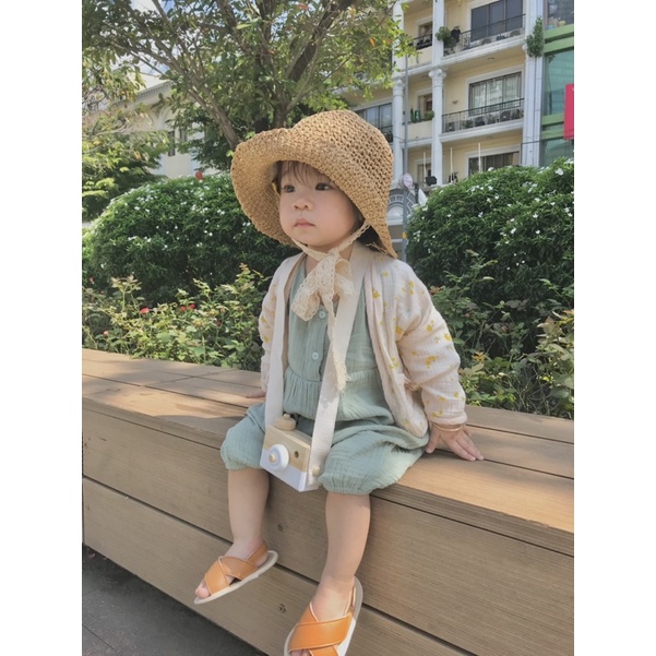 Áo khoát hoa nhí mùa hè 1 lớp nhẹ