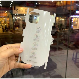 Tấm dán PPF mặt lưng iPhone 11 / 11 pro/ 11 pro max tự phục hồi trầy xước kèm miếng dán lau.