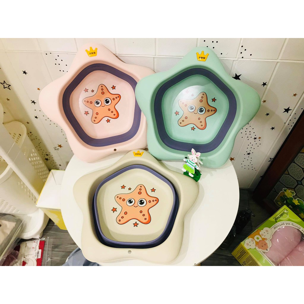 chậu rửa mặt gấp gọn hình sao