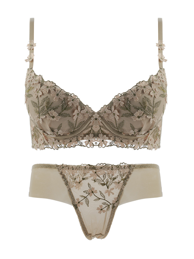 Bộ Quần Áo Lót Mềm Mại Thêu Họa Tiết Hoa Gợi Cảm Cho Bạn Gái | BigBuy360 - bigbuy360.vn