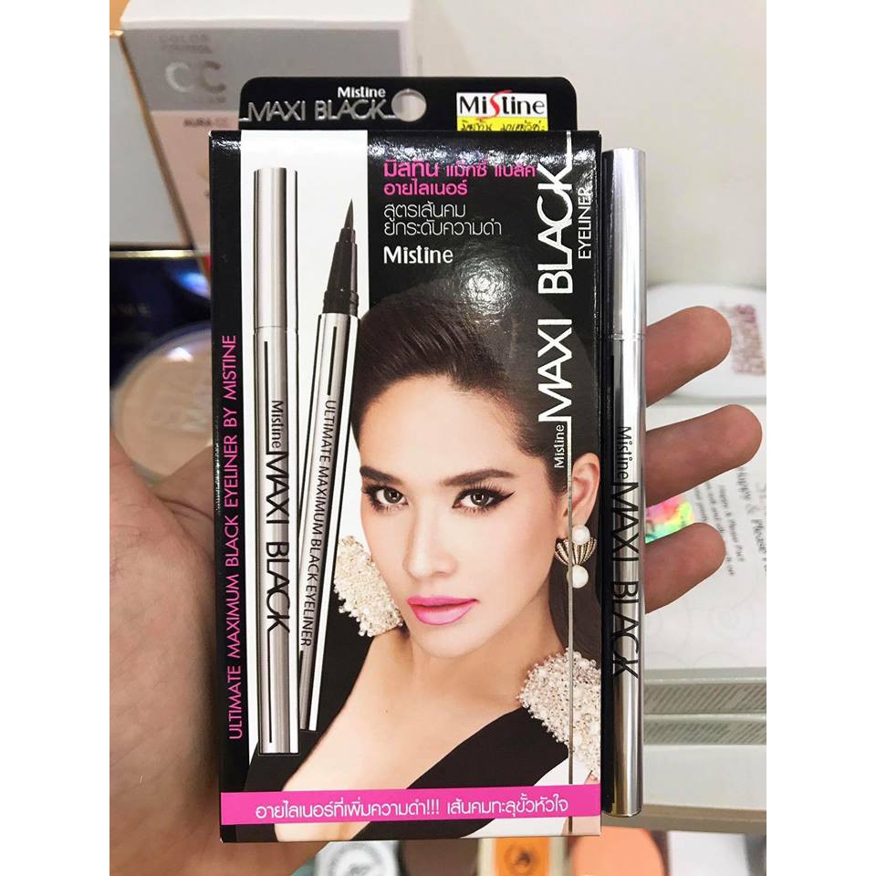 Bút Kẻ Mắt Mistine Maxi Black Eyeliner 1g