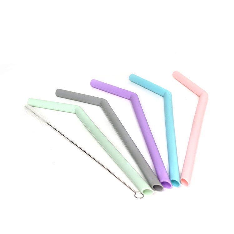 Set 6 Ống Hút Bằng Silicone Nhiều Màu Tiện Dụng