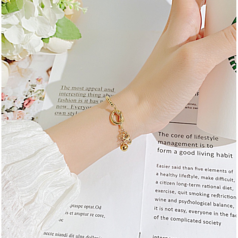 Lắc Tay Dây Bi Đơn Giản Titan Ko Đen TT 4377