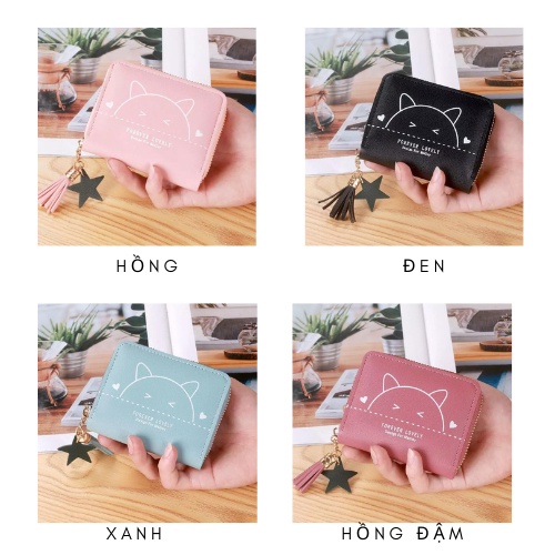 Ví nữ đẹp giá rẻ cầm tay mini nhiều ngăn thời trang cao cấp nhỏ gọn dễ thương VANMIC VNVM020