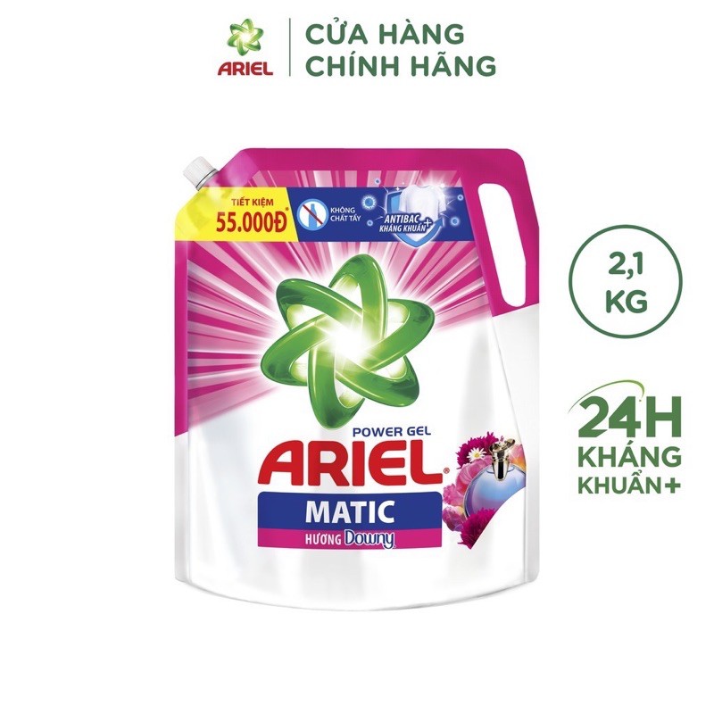 [ Date Mới 2024 ] Nước Giặt Ariel 2,1kg Hương Downy/Khử mùi ẩm mốc ( Giá Rẻ Vô Địch )