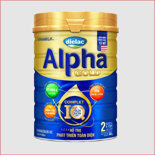 Sữa Dielac Alpha IQ Gold 2 800g