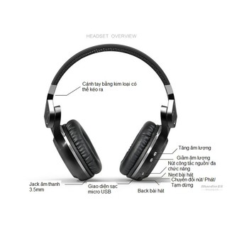 Tai nghe Bluetooth Bluedio T2+
