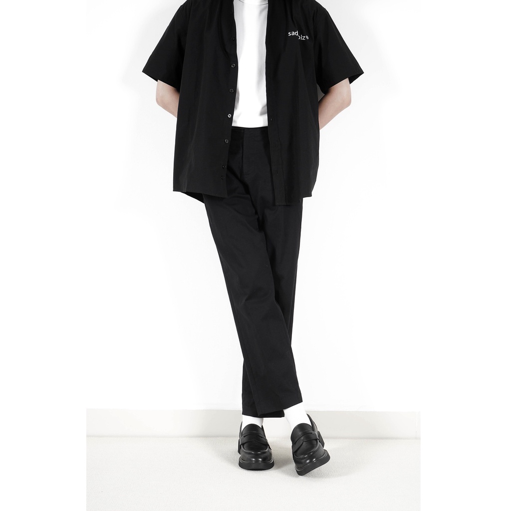 Giày Penny Loafer Black White Da Không Nhăn Kiểu Dáng Công Sở, Giày Viboots Sơn Tùng Tăng chiều Cao DS12