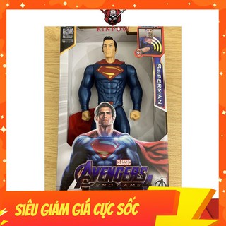 Đồ Chơi Mô Hình Siêu Anh Hùng Superman Nhựa Đặc Cao 30cm Có Đèn Led Đỏ Và Phát Nhạc Cho Bé Thích Sưu Tầm