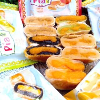 Sỉ 10 cây Bánh pía kim sa Tân Huê Viên đậu xanh sầu riêng free sip