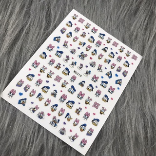 Sticker dán móng hoạt hình vịt donal