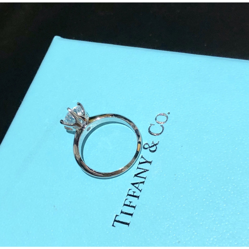 TFY kim cương nhẫn nữ S925 bạc Trang sức cặp đôi