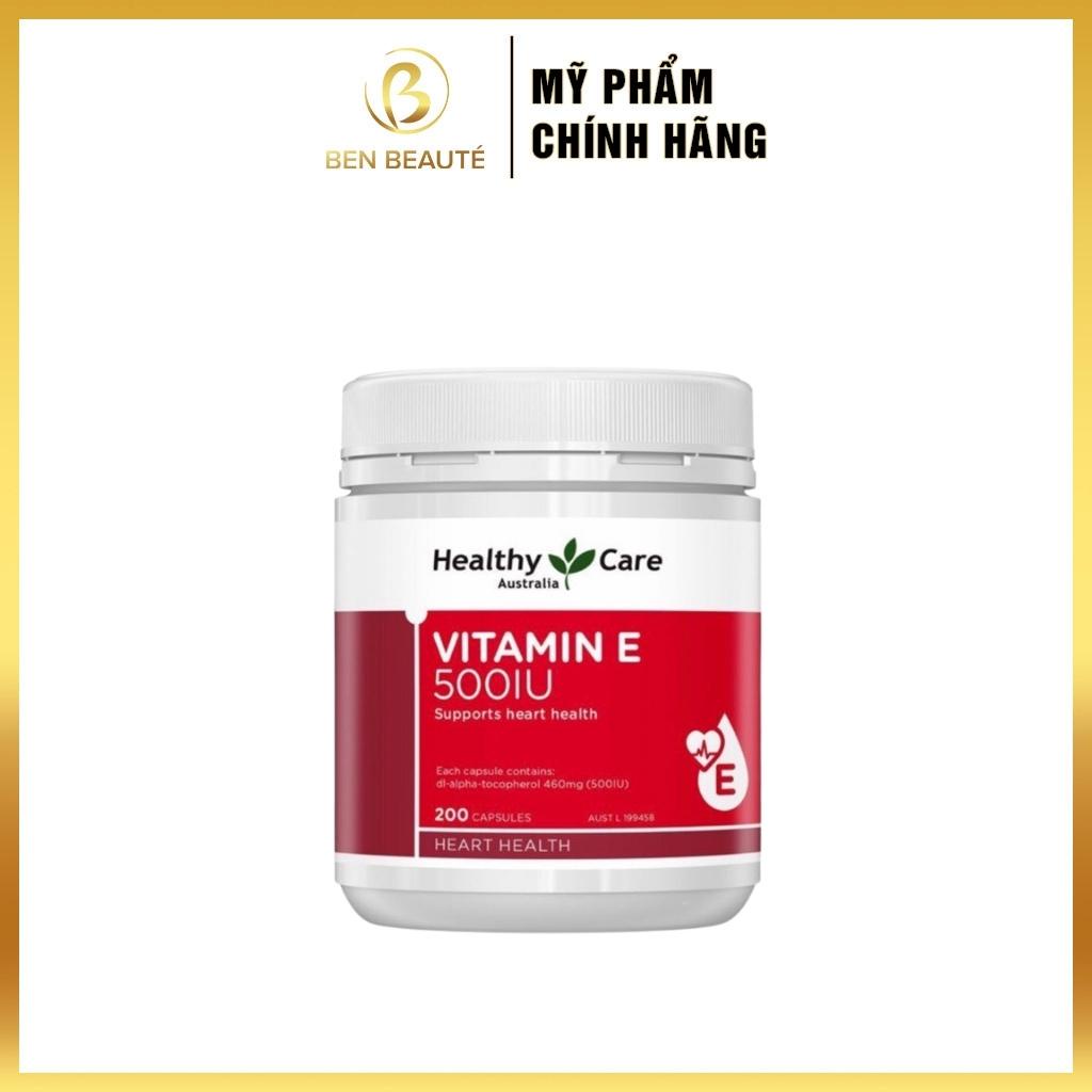 Viên Uống Healthy Care Bổ Sung Vitamin E 500IU 200 Viên