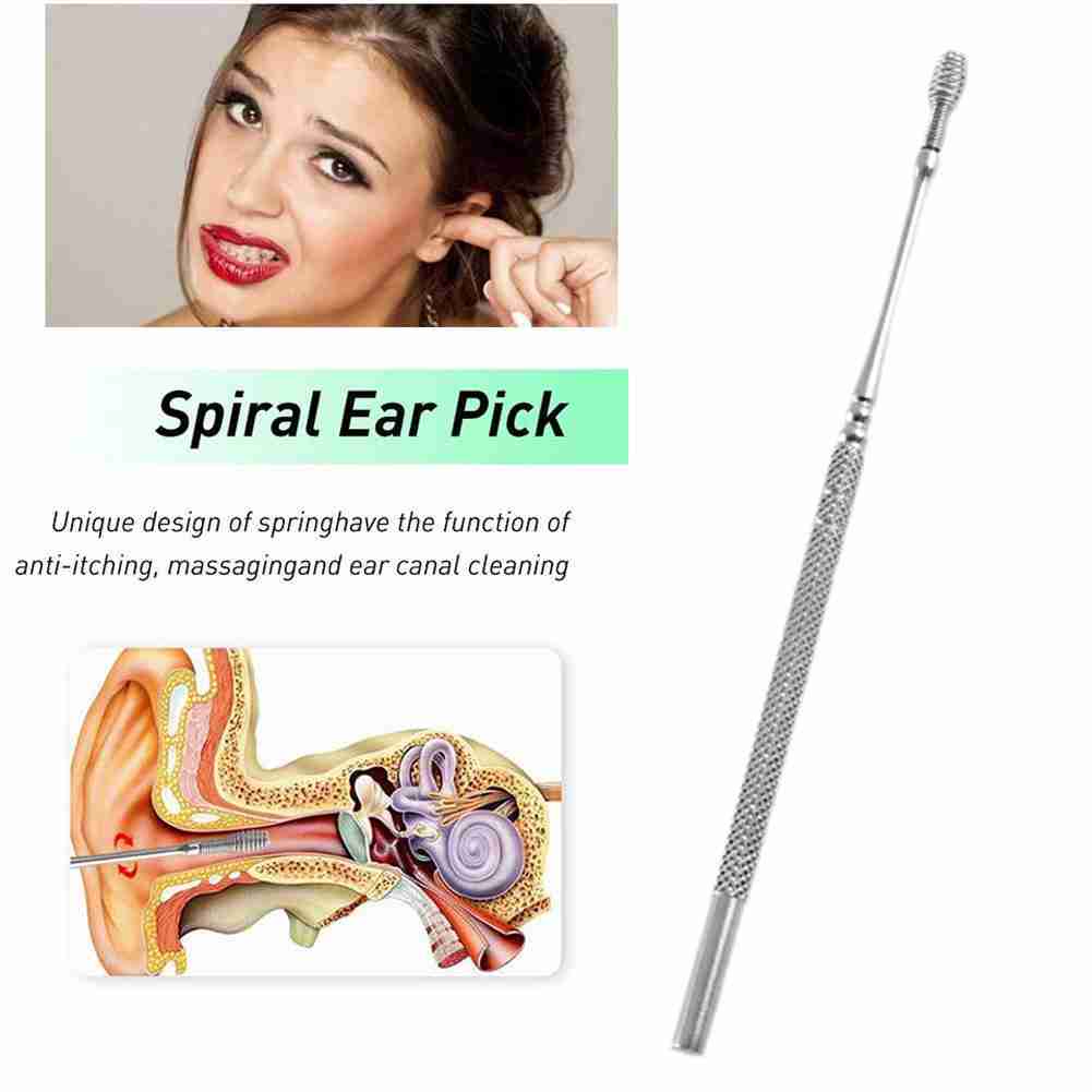 Dụng cụ làm sạch ráy tai bằng thép không gỉ Q9Q9 U0K5 Y8S7 J9P3