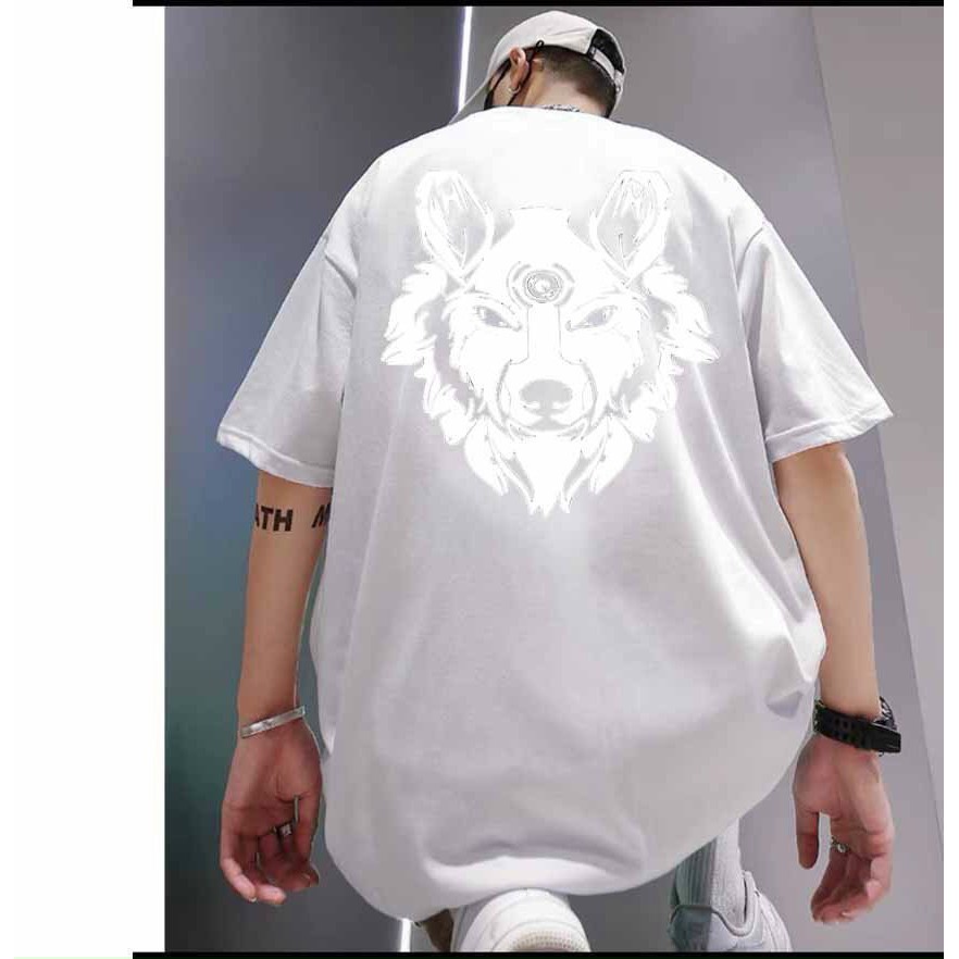 Áo thun phản quang tay lỡ nam nữ vải cotton - Hdes