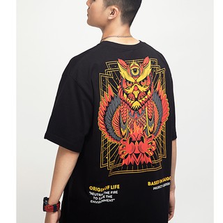 Áo Hỏa(Fire Tee) - Áo thun Unisex Tay lỡ Form rộng - Square Tee