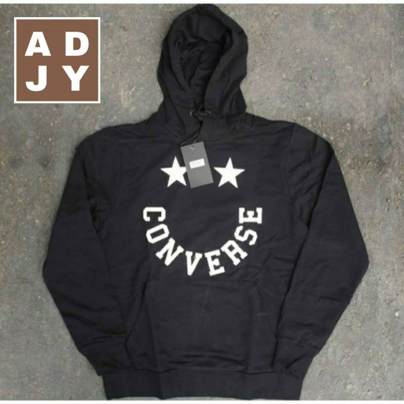 Áo Hoodie màu đen CONVERSE JUMPER | Áo khoác Converse | Áo len | Áo Hoodie unisex | Áo Hoodie mới nhất | Áo khoác gần đây