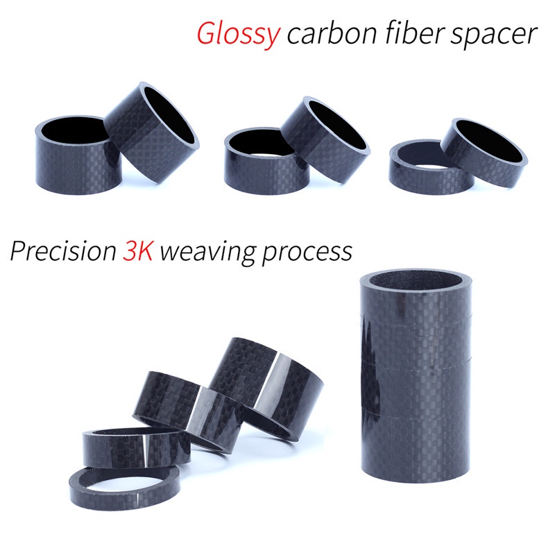 Vòng Đệm Phuộc Trước Bằng Sợi Carbon 28.6mm OD2 Chuyên Dụng Cho Xe Đạp Leo Núi